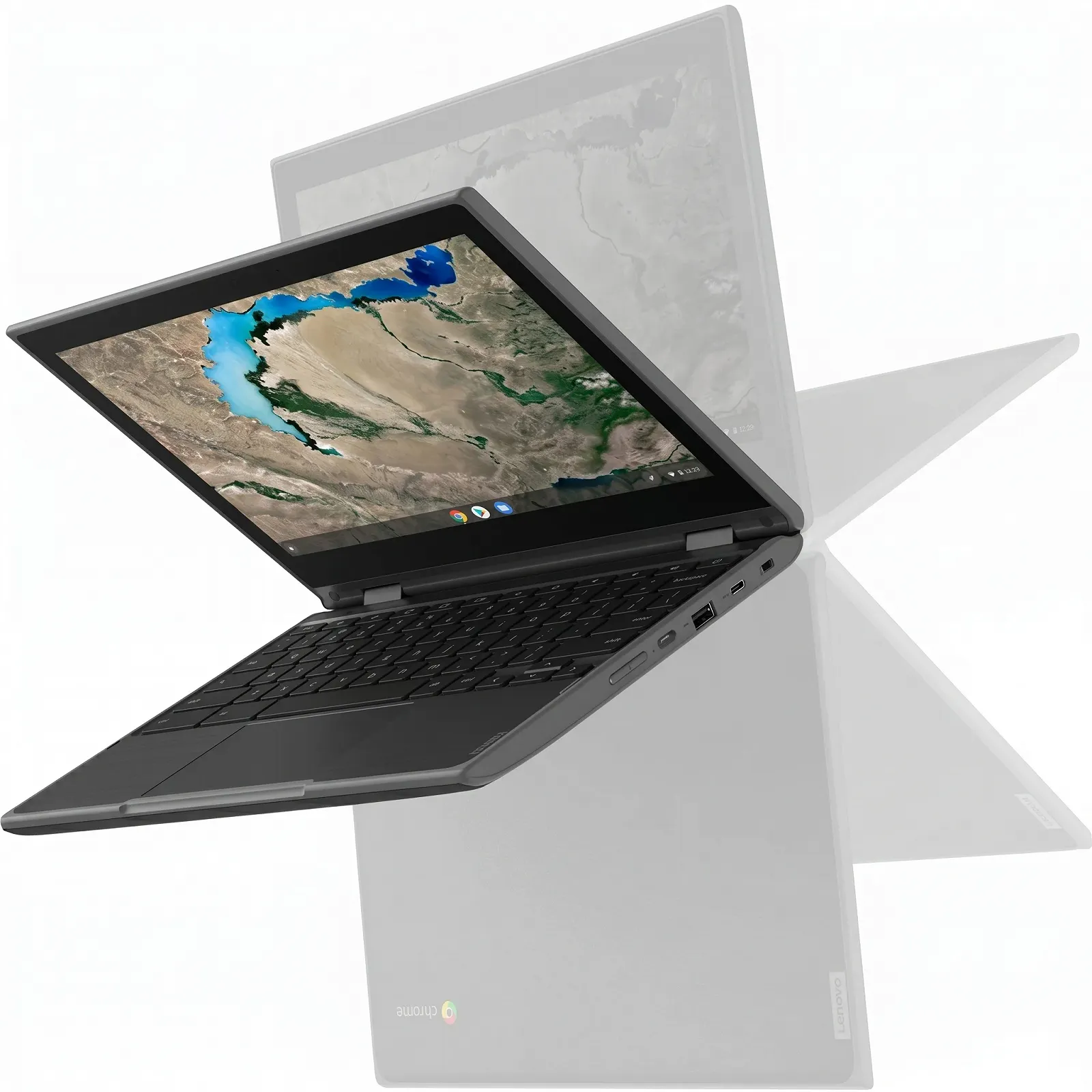 Сенсорний ноутбук 11.6" Lenovo 300e Chromebook 2nd Gen AMD A4-9120C RAM 4GB eMMC 32GB 10год батарея Chrome OS (UKR), фото №6 Сенсорний ноутбук 11.6" Lenovo 300e Chromebook 2nd Gen AMD A4-9120C RAM 4GB eMMC 32GB 10год батарея Chrome OS (UKR), фото №6