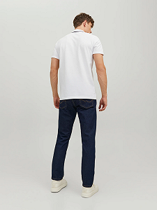 Рубашка-поло Jack&Jones JCOLOGAN POLO SS SS23 SN 12229382 белая M synthetic.ua - Фото 1