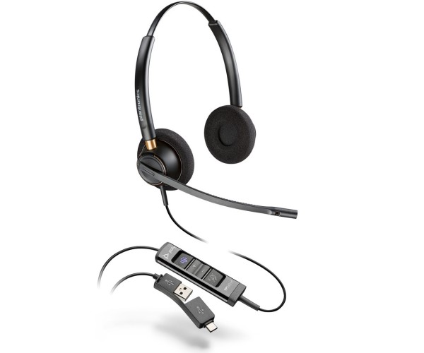 Гарнітура Poly EncorePro 525-M USB-A Stereo, фото №1
