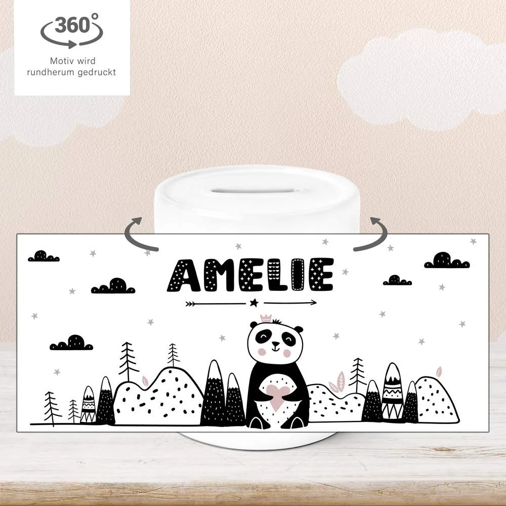 Скарбничка керамічна Панда Skandi Style, фото №2