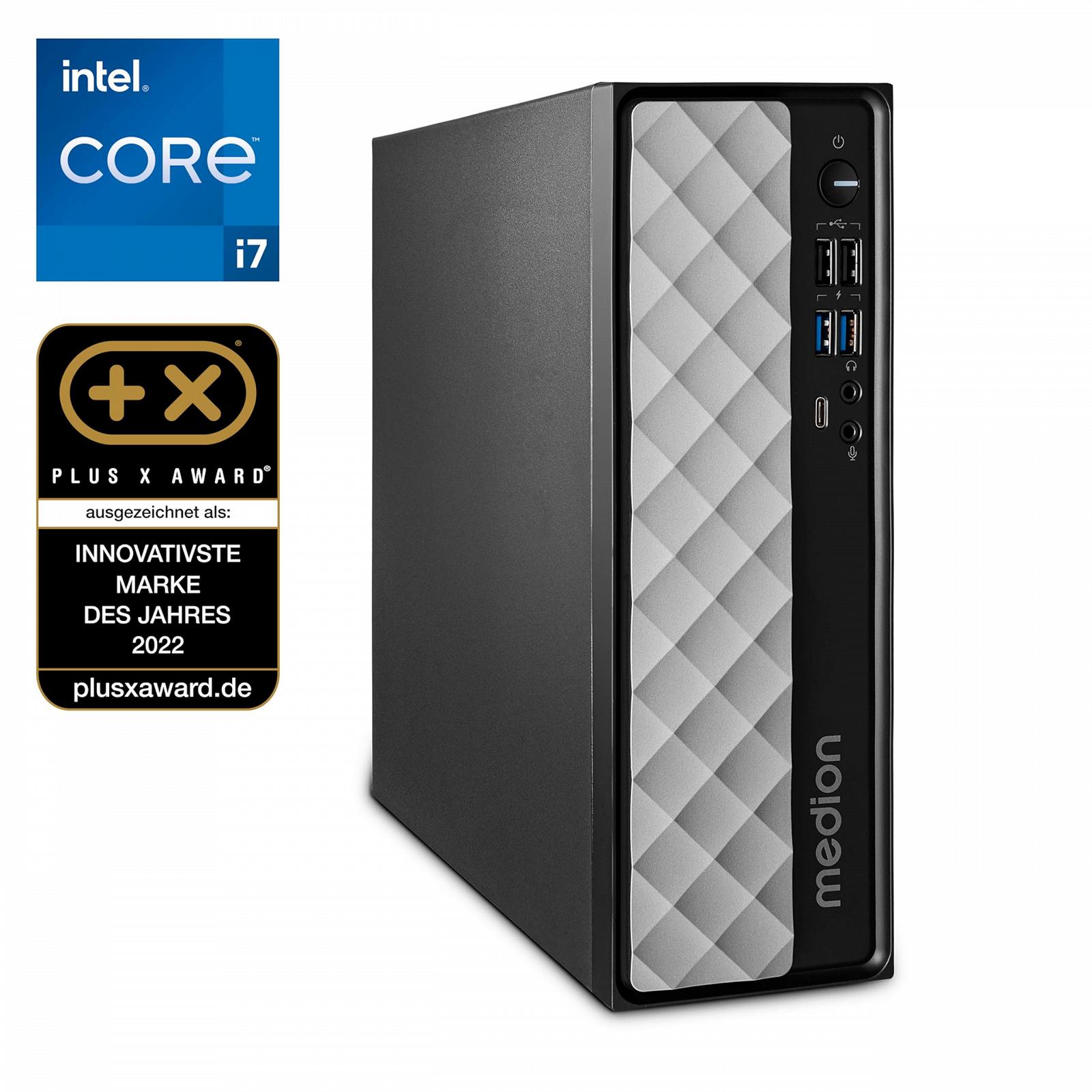 Мини ПК MEDION T80 (Intel Core i7-12650H, 16GB DDR4 RAM, 512GB SSD, Intel UHD, WLAN, Win 11 Home), фото №2