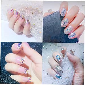 Стразы для ногтей Healeved, 300 шт., разных размеров и форм, стеклянные кристаллы AB цвета для дизайна ногтей, блестящие украшения для ногтей, чехлов для телефонов, открыток и прочего synthetic.ua - Фото 1