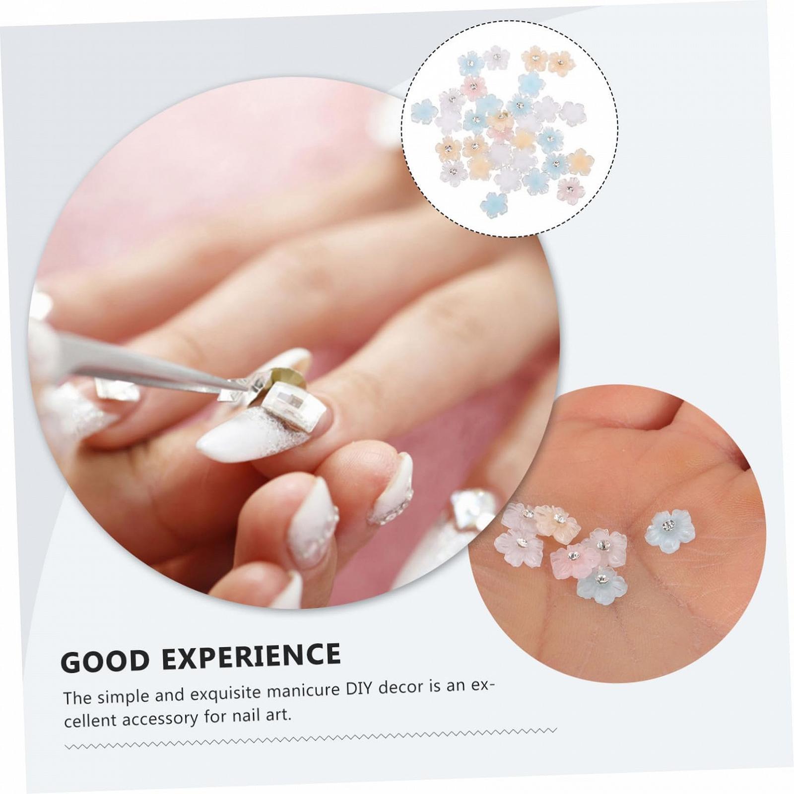 Украшения для ногтей Цветы 3D Стразы для ногтей Аксессуары для ногтей, 2 шт., фото №7
