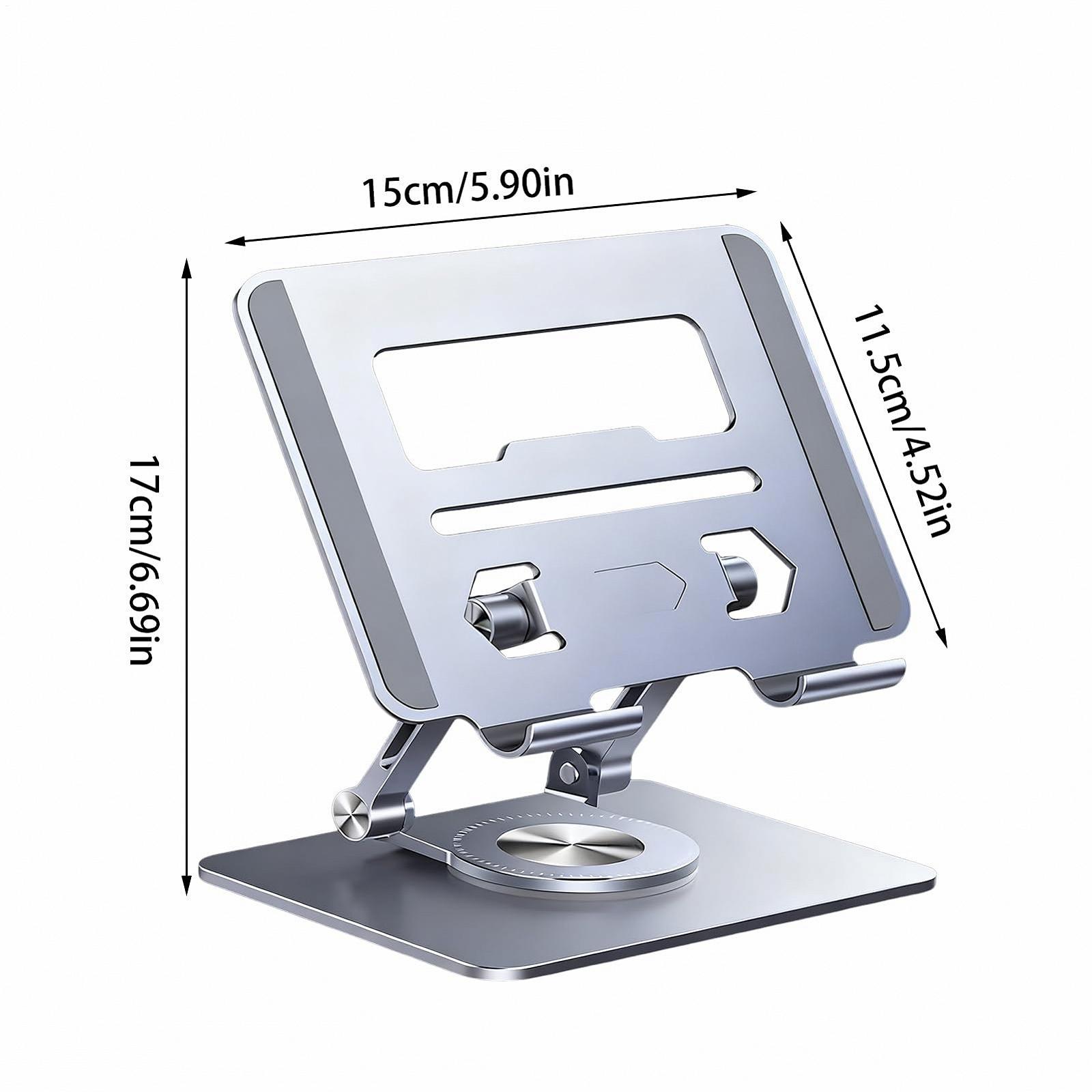 Підставка для ноутбука регульована алюмінієвий сплав 360 градусів обертання портативна для дому офісу гуртожитку школи подорожей, фото №6 Підставка для ноутбука регульована алюмінієвий сплав 360 градусів обертання портативна для дому офісу гуртожитку школи подорожей, фото №6