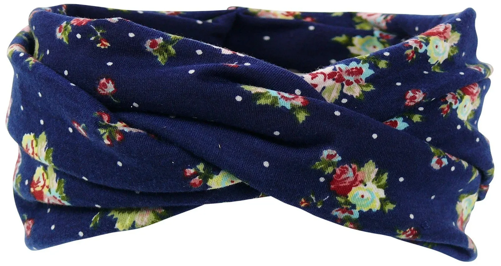 Пов'язка Harrys-Collection Жіноча з квітами Один Розмір Темно-синій, фото №3
