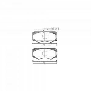 Комплект гальмівних колодок TRISCAN 8110 15032 для IVECO, передній міст - Фото 1