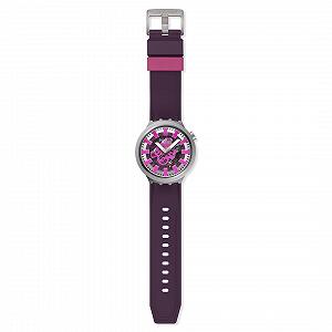 Часы Swatch Audacious Acai SB07S120 Коричневый Минималистичный synthetic.ua - Фото 1