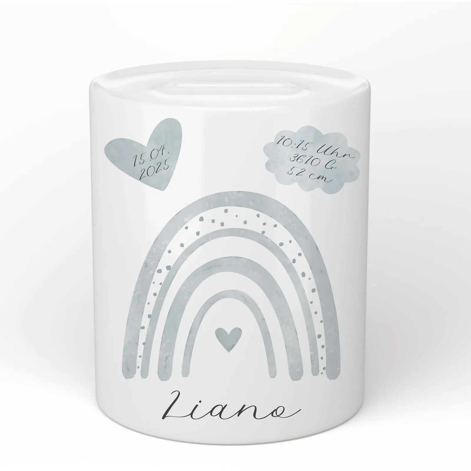 Скарбничка Manufaktur Liebevoll персоналізована керамічна Веселка, фото №8