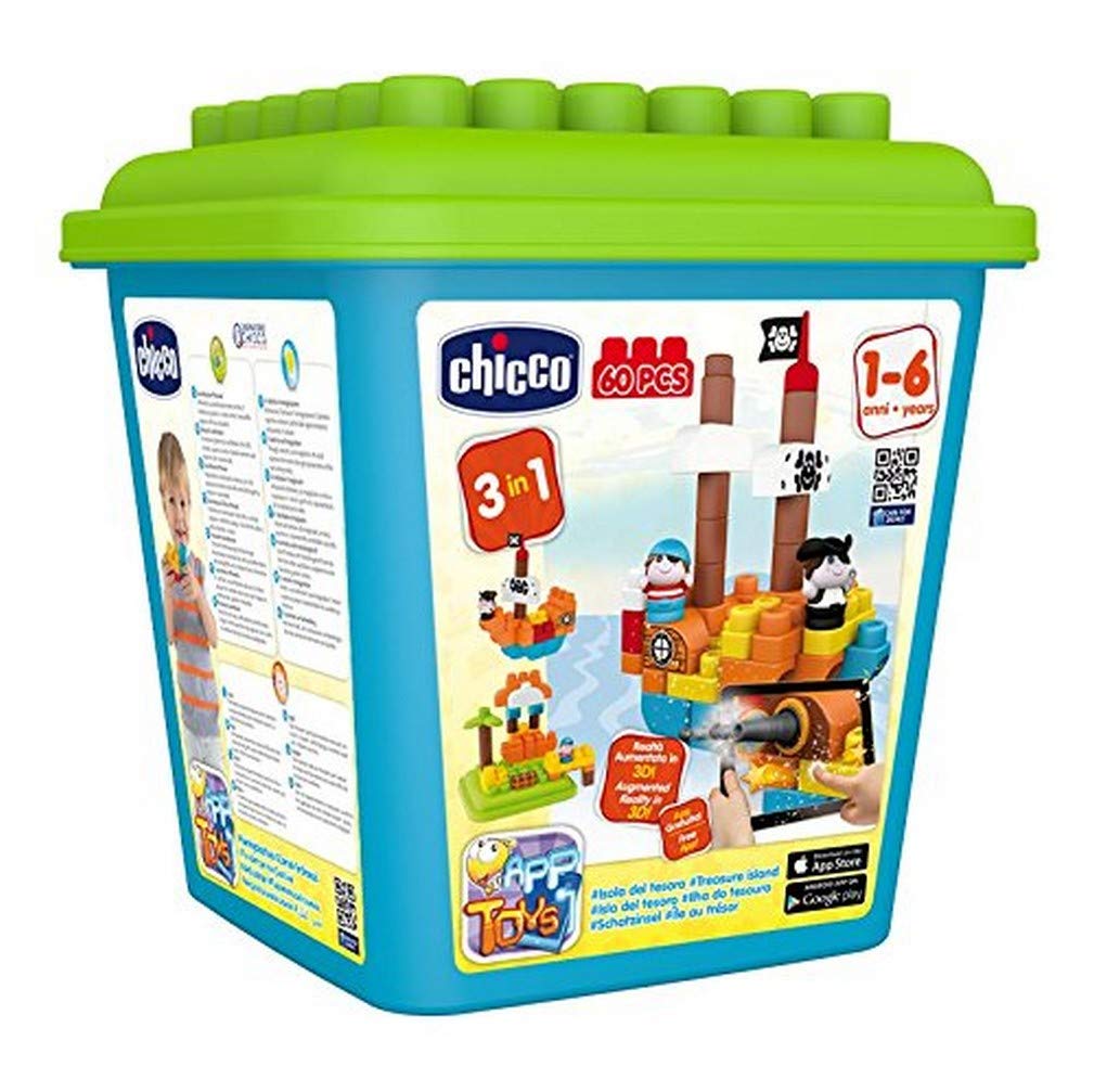 Конструктор Chicco Blocks Treasure Island 60 Pieces, фото №1