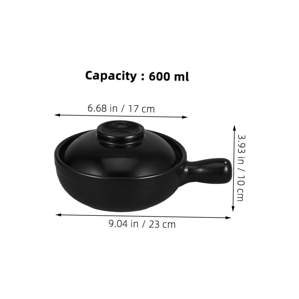 Ковш-жаровня керамічний японський з кришкою для супу та рису, фото №2 Ковш-жаровня керамічний японський з кришкою для супу та рису, фото №2