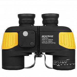 Бінокль Hooway 7x50 з компасом та дальноміром Військовий Моряцький Водонепроникний - Фото 1
