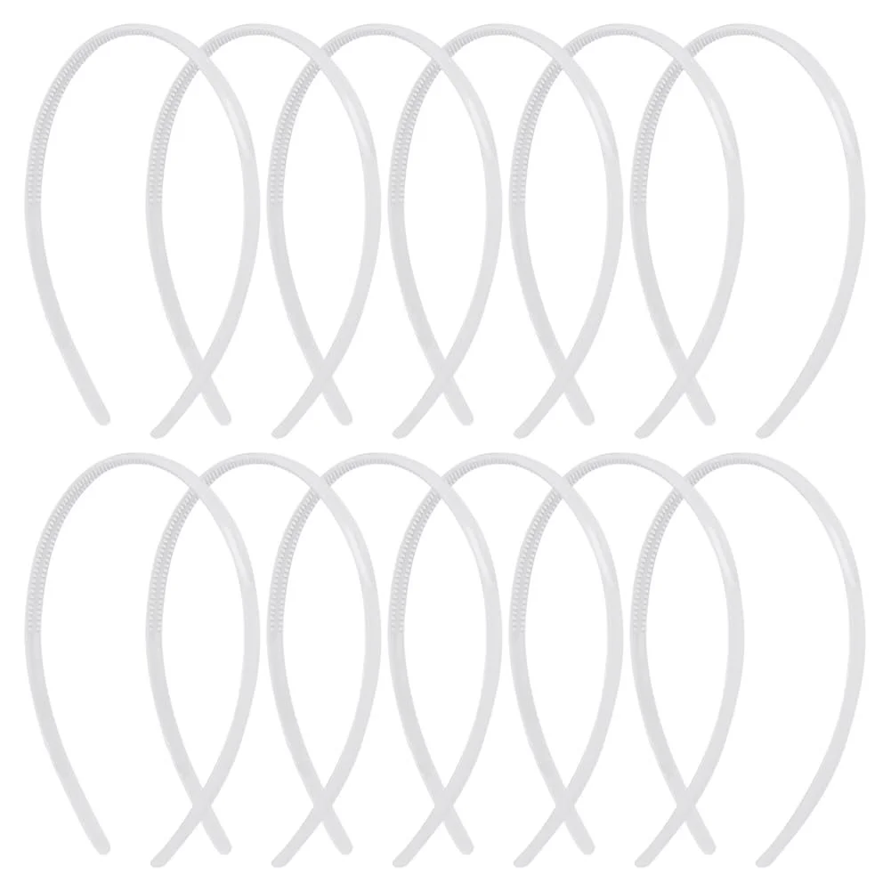 Обруч Пластик 0.8 см Білий, фото №1