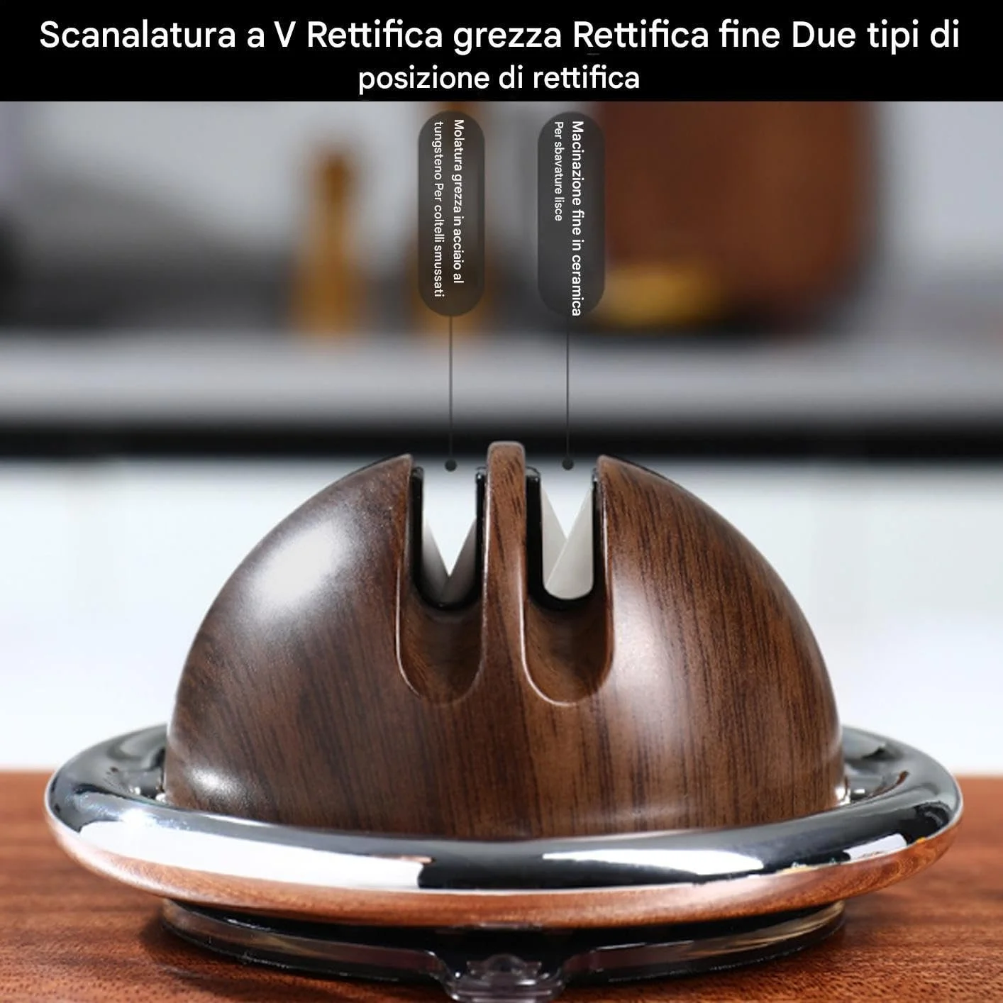 Точильный камень Chef-Schärfer двухсторонний с присоской 4-в-1 Diamond, фото №7