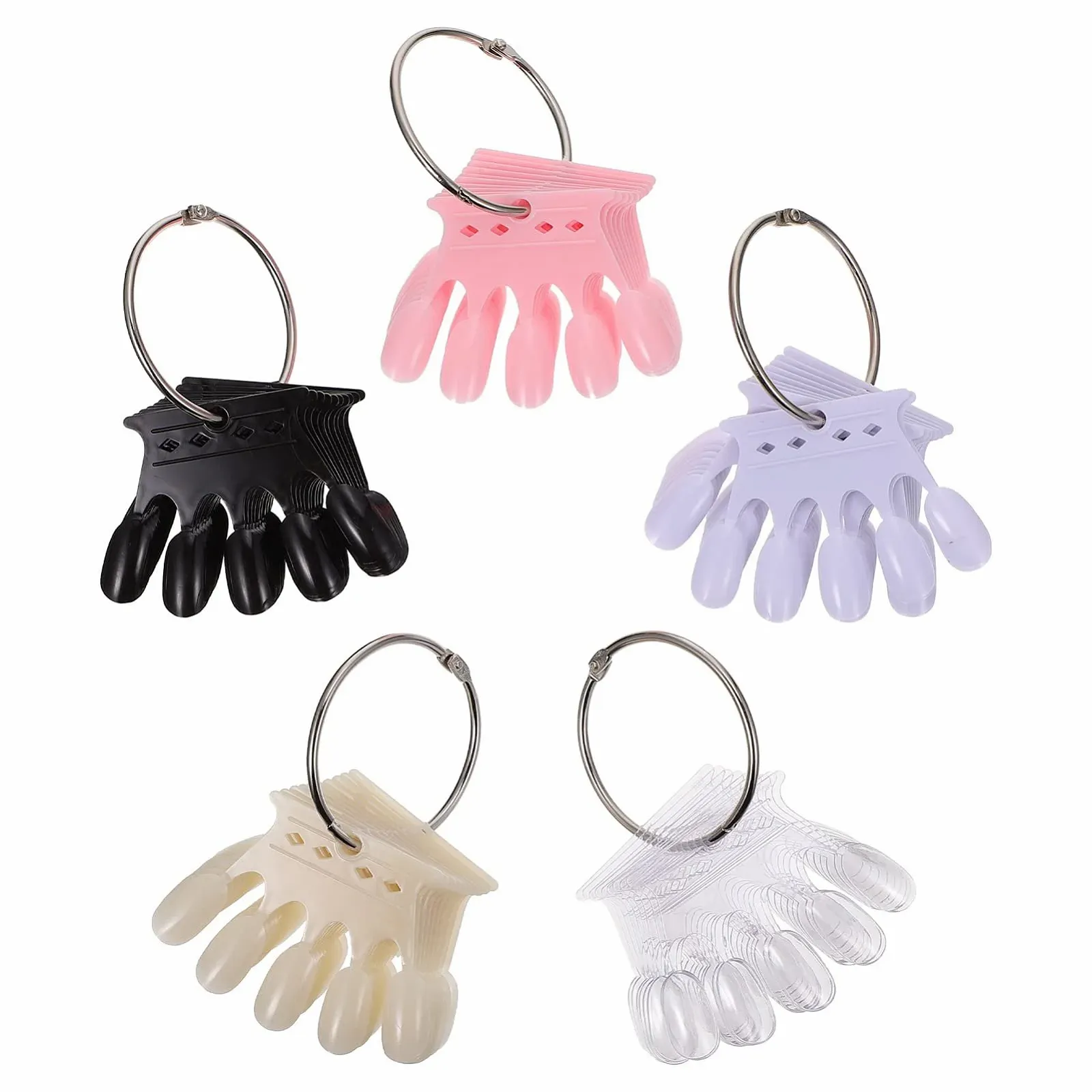 Маникюрные Дисплей-пластины Healvian Crown-design 5 шт., фото №1