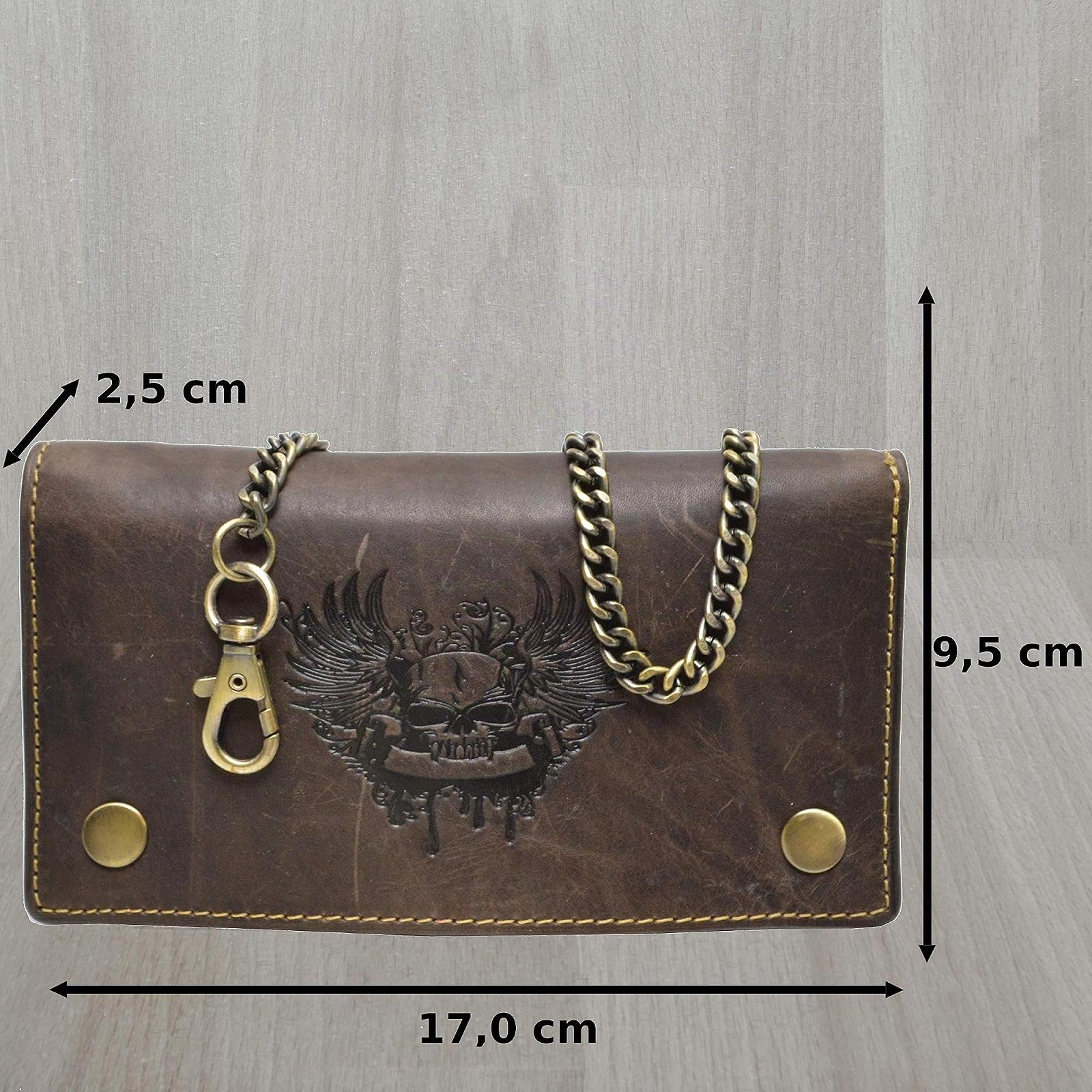 Гаманець flevado Wild Buffalo Scull Skull Biker Suede з ланцюжком, фото №2 Гаманець flevado Wild Buffalo Scull Skull Biker Suede з ланцюжком, фото №2
