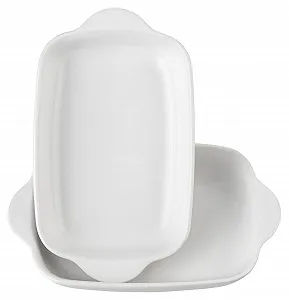 Форма для запекания керамическая Набор 2 шт 22x13x4 см Белая цена на synthetic.ua - Фото 1 Форма для запекания керамическая Набор 2 шт 22x13x4 см Белая synthetic.ua - Фото 1