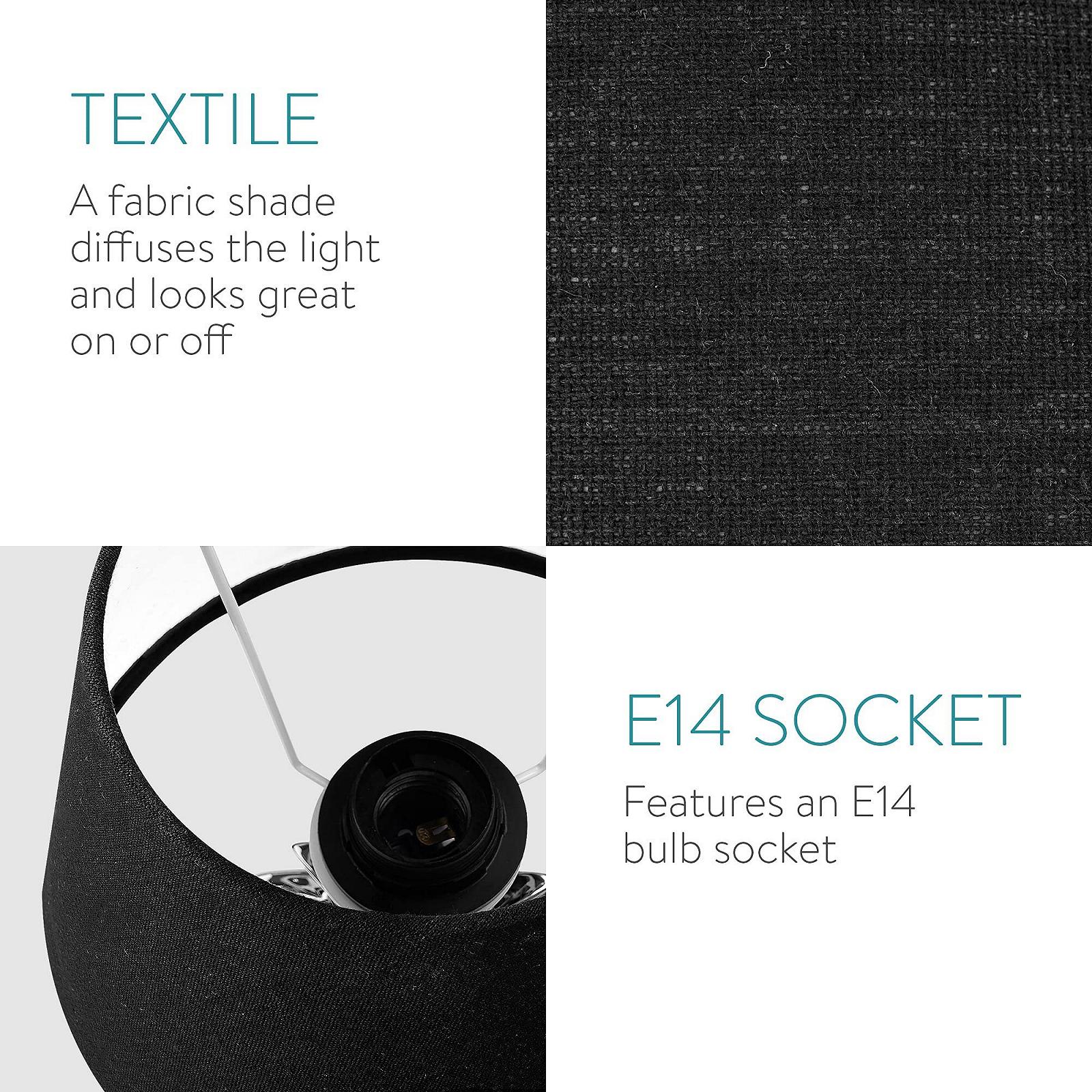 Настільна лампа Navaris Дизайн Ананас 40 см Декоративна кераміка E27 Сріблясто-чорна, фото №3