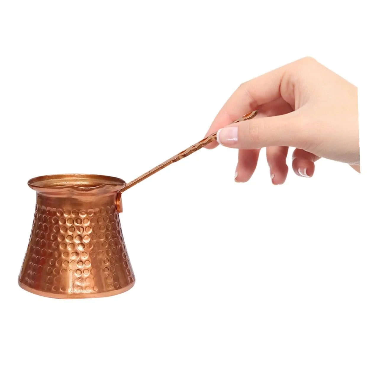 Турка HOMSFOU Мідна Cezve для Турецької Кави Мідна Cezve для Кави Металева Espresso, фото №4