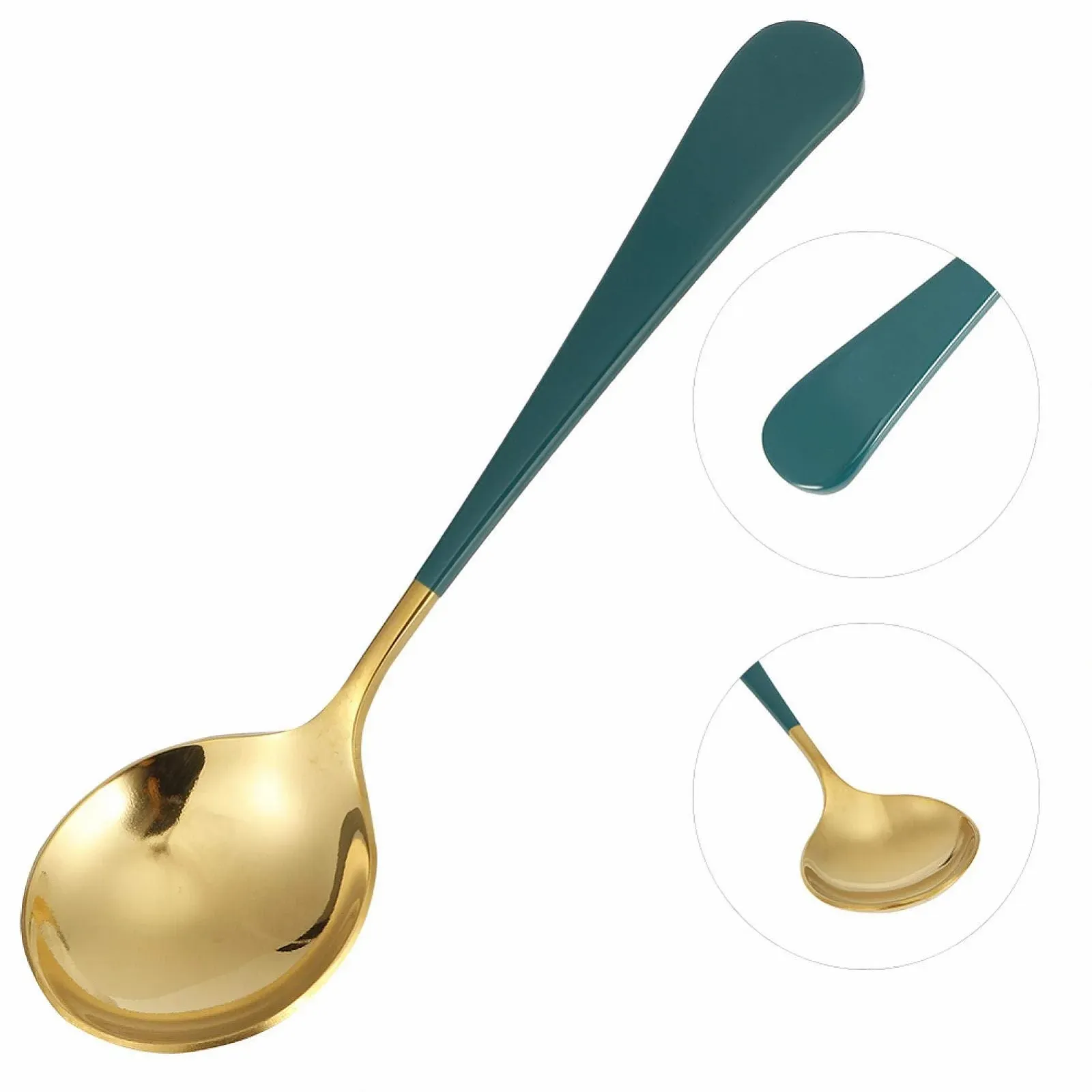 Ложки для кави, Набір з 5 чайних ложок з кольоровою ручкою, фото №6