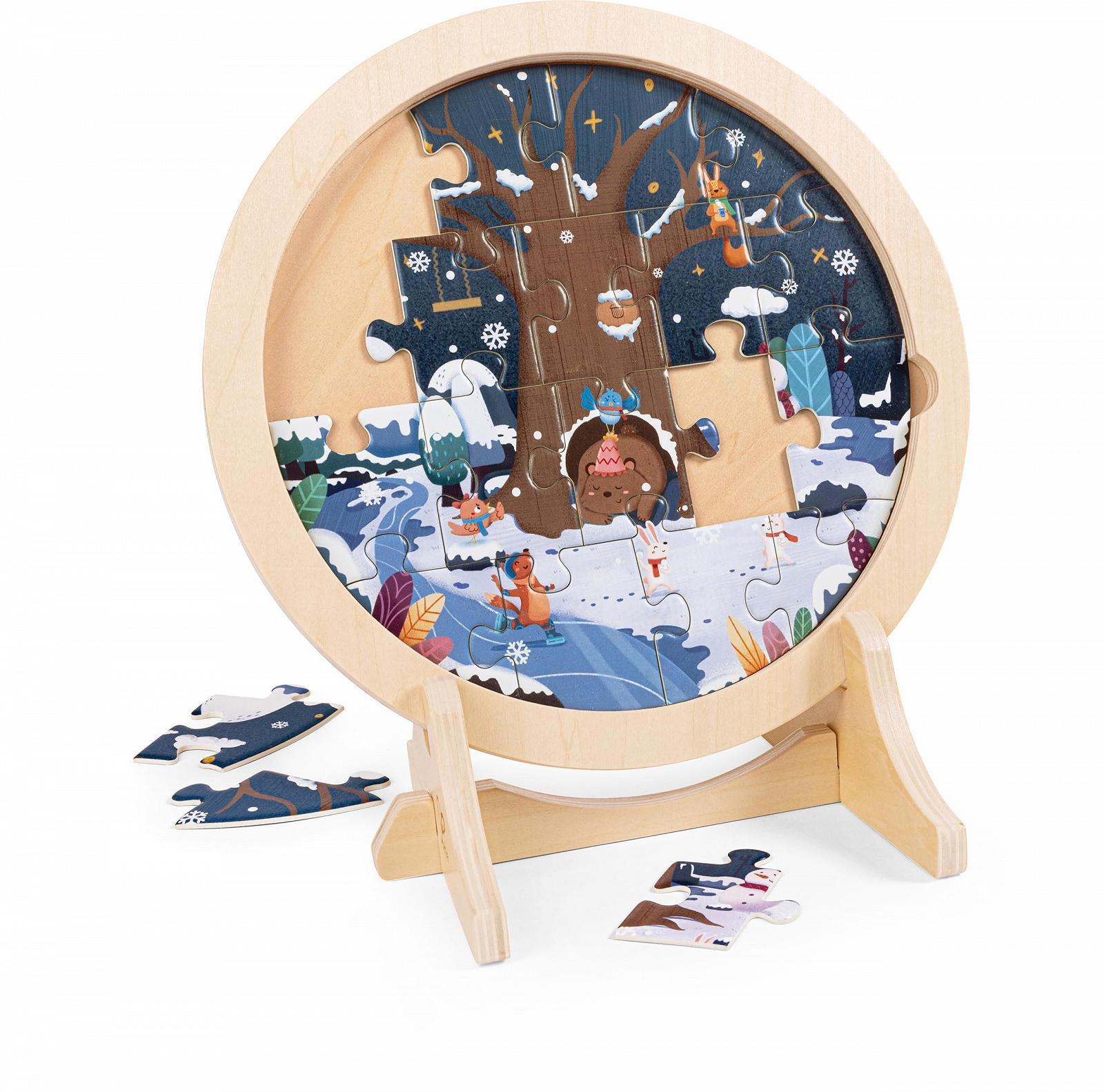 Набір багатошарових пазлів 4 Seasons 10, 12, 16 та 18 елементів, фото №7