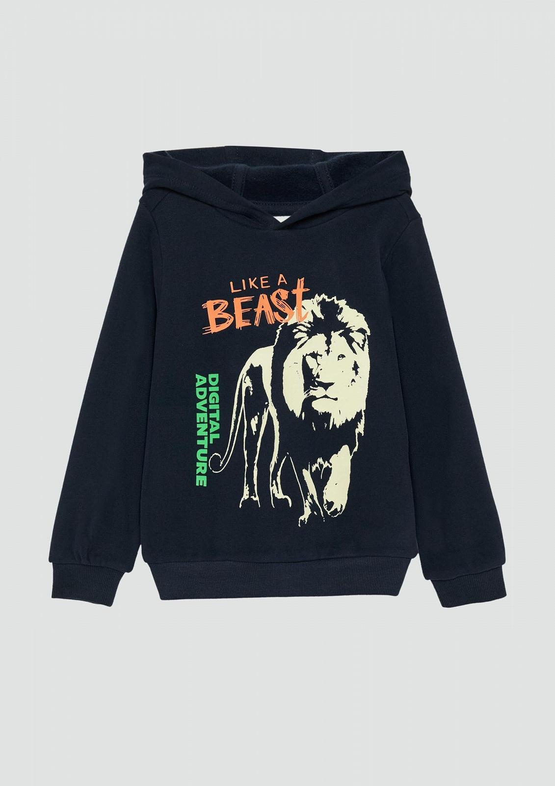 Толстовка s.Oliver с капюшоном и принтом, светящимся в темноте, фото №4