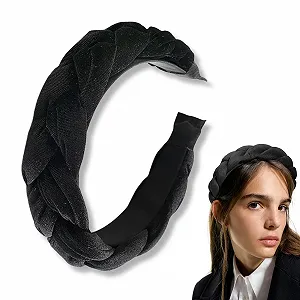 Обруч для волос бархатный, золотой бархат - Фото 1