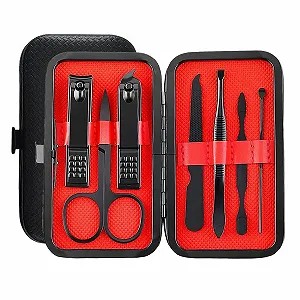 Набор для маникюра 7 предметов для мужчин (красный) - Фото 1