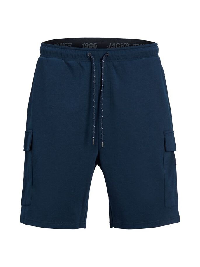Шорти JJIAIR CARGO SWEAT SHORTS NB 12186752 Navy Blazer Jack&Jones Темно-синій M, фото №4