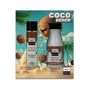 Набір подарунковий Aquolina Cocco Delicato Coco Beach: парфум для волосся 100 мл + гель для душу 250 мл - Фото 1