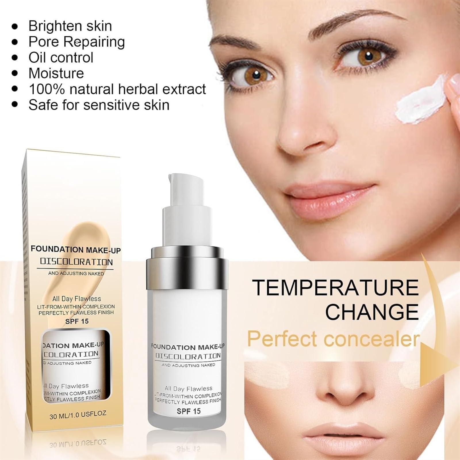 Основа Flawless Color Changing Маскировка Дуо с Румянами SPF 15, фото №7