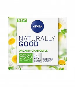 Денний крем NIVEA Naturally Good Radiance для чутливої шкіри з екстрактом органічної ромашки 50 мл - Фото 1