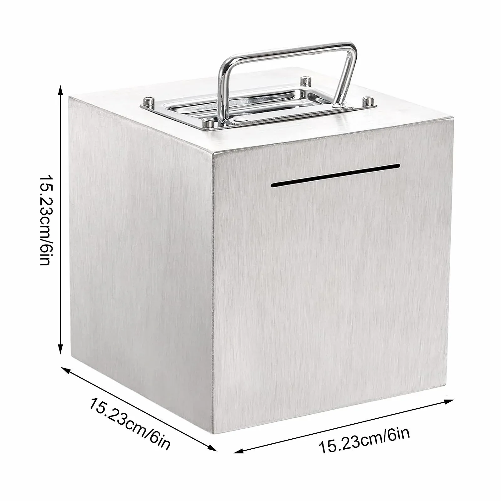 Скарбничка для дорослих 6 дюймів (15,24 см) з нержавіючої сталі багаторазова, фото №6