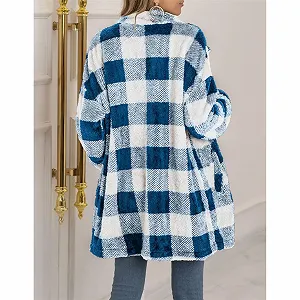 Куртка в клетку Sawmew Женская зимняя на подкладке synthetic.ua - Фото 1