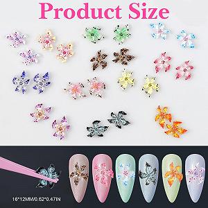 3D Цветок Без бренда Разные Цвета, 180 шт synthetic.ua - Фото 1