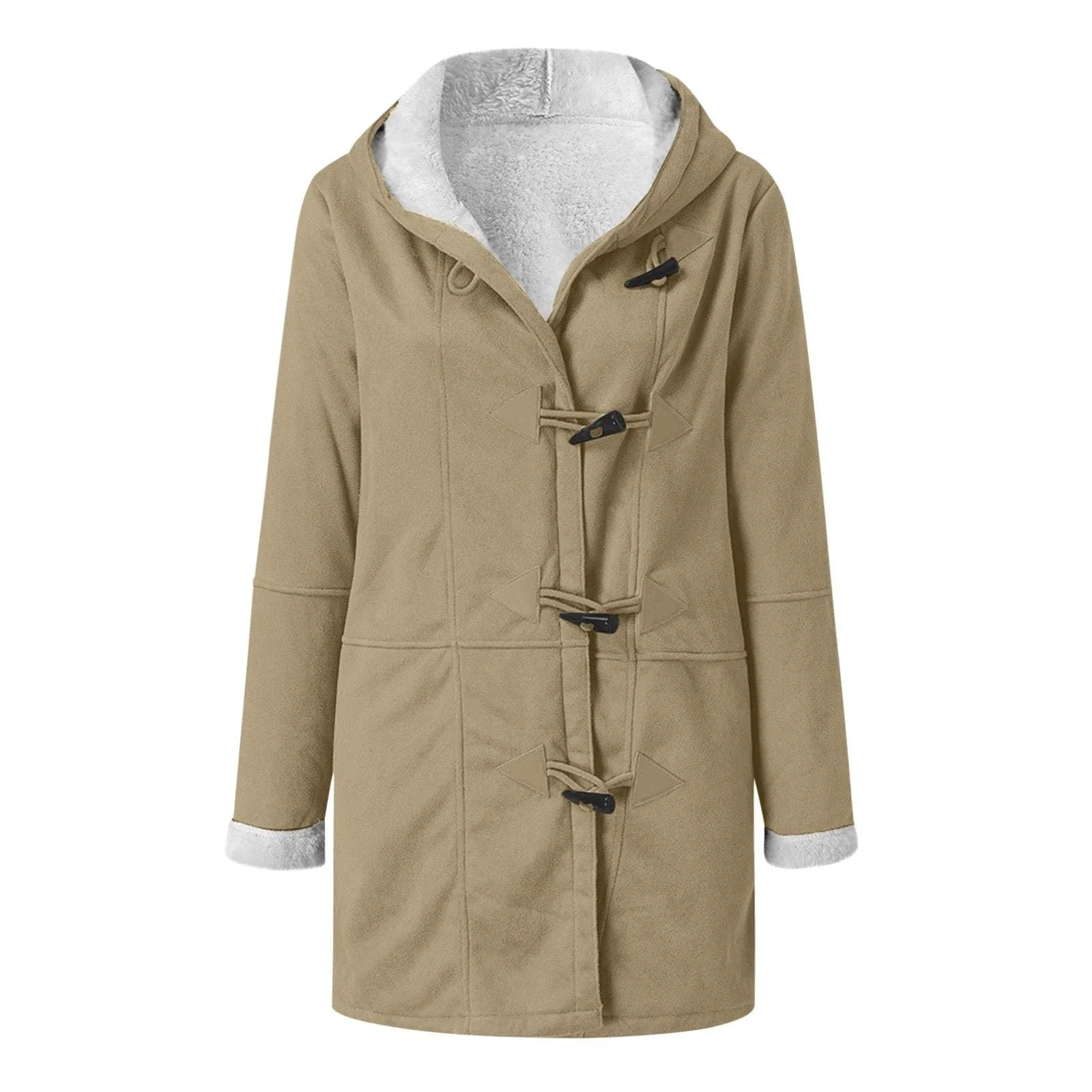 Пальто Lemoiitea Жіноче Модне Однотонне, фото №4