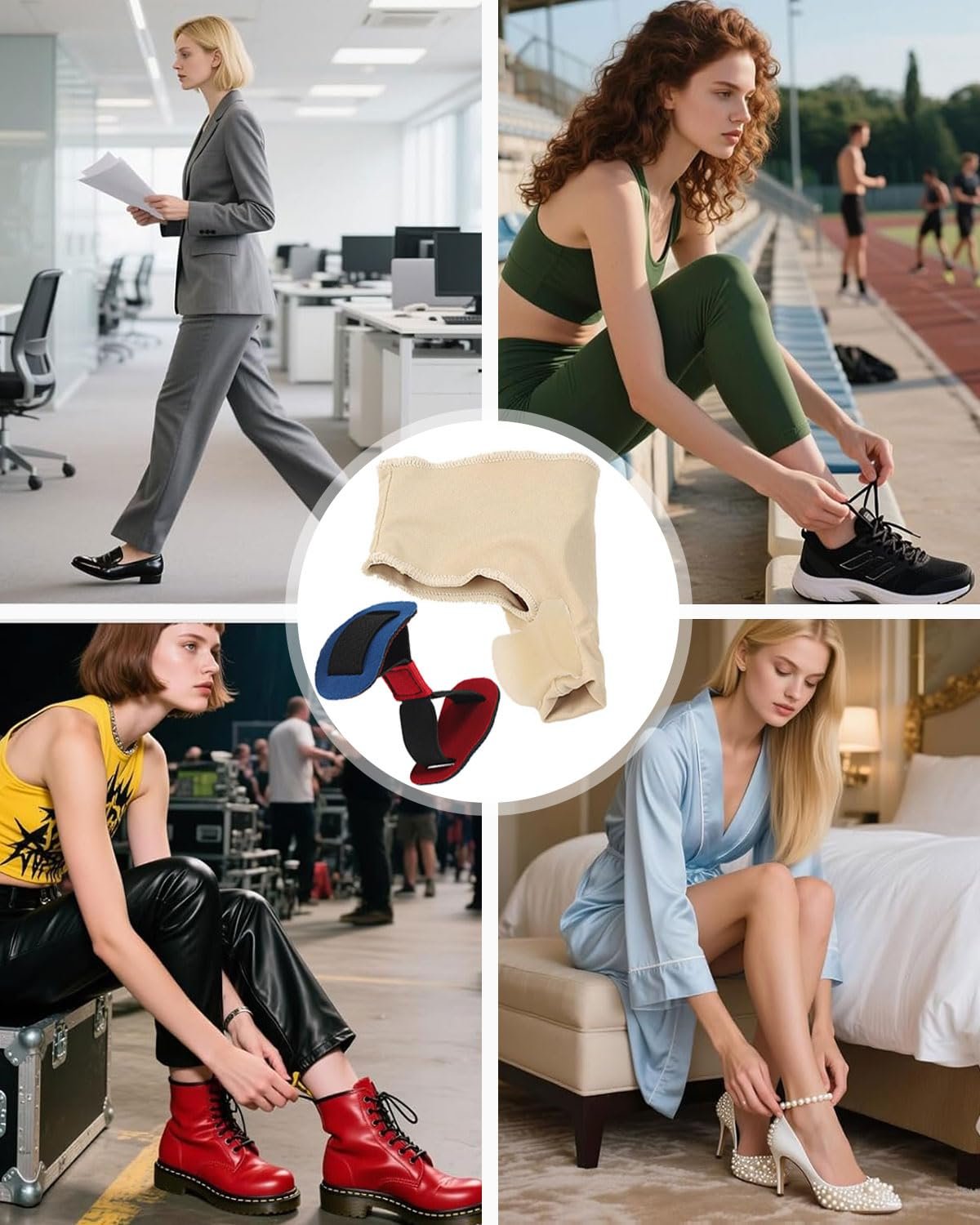 Шкарпетки Hallux Valgus з силіконовими подушечками (2 шт) Універсальний розмір, фото №6