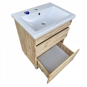 Тумба у ванну GT home Лофт Т-6 60 см нордік synthetic.ua - Фото 1