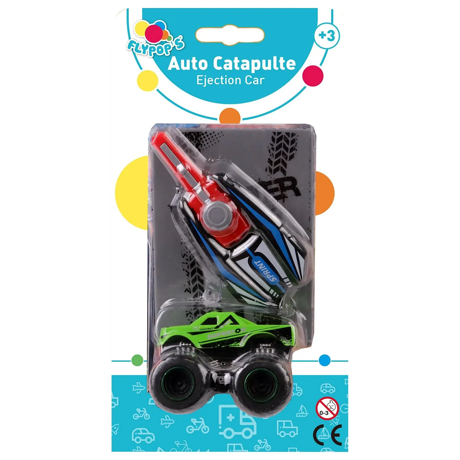 Катапульта Flypop's Car з рампою 022884 6 см Від 3 років, фото №2