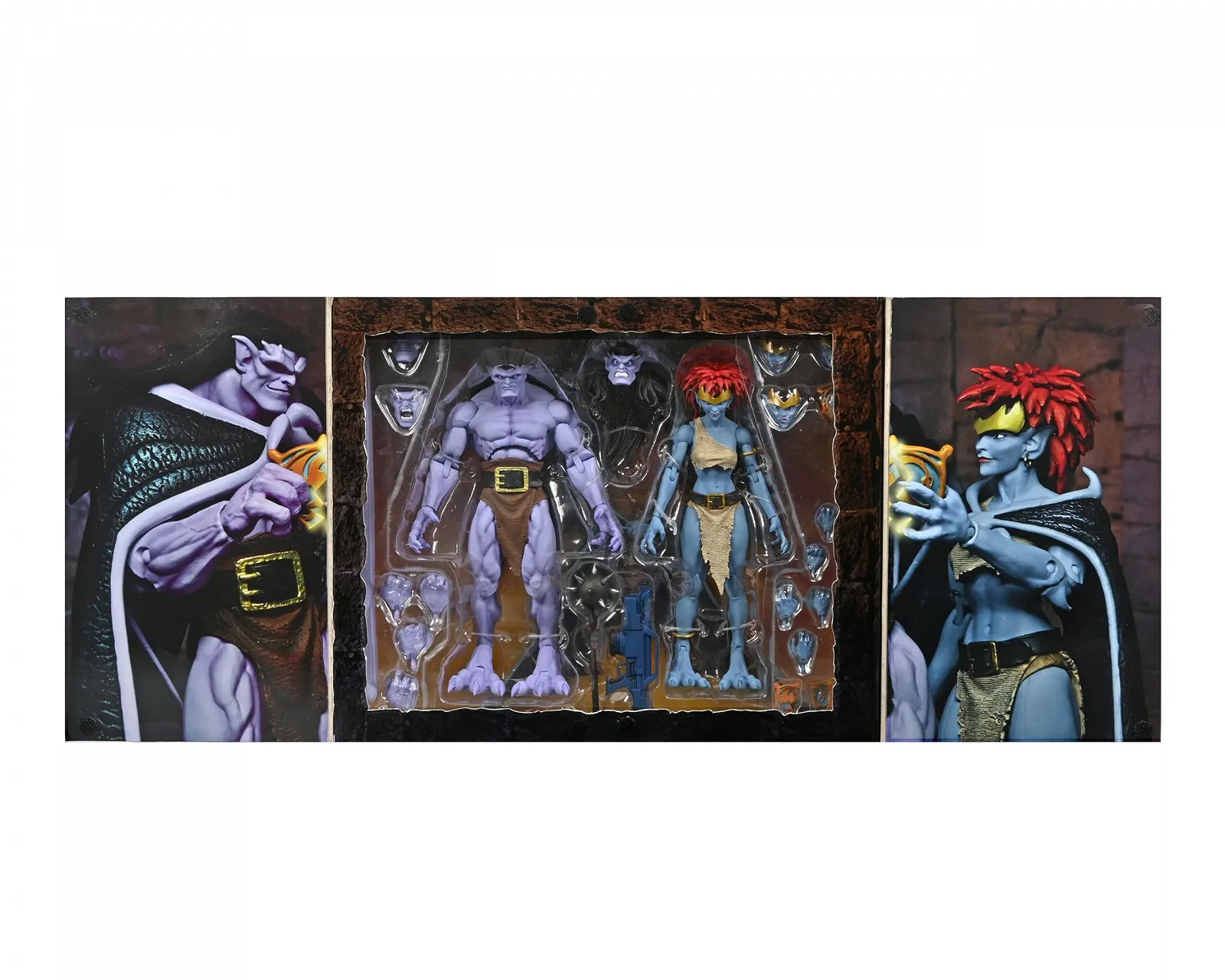 Набір ігрових фігурок NECA Gargoyles Vows Ultimate 7" Голіаф та Демона 2 шт, фото №3