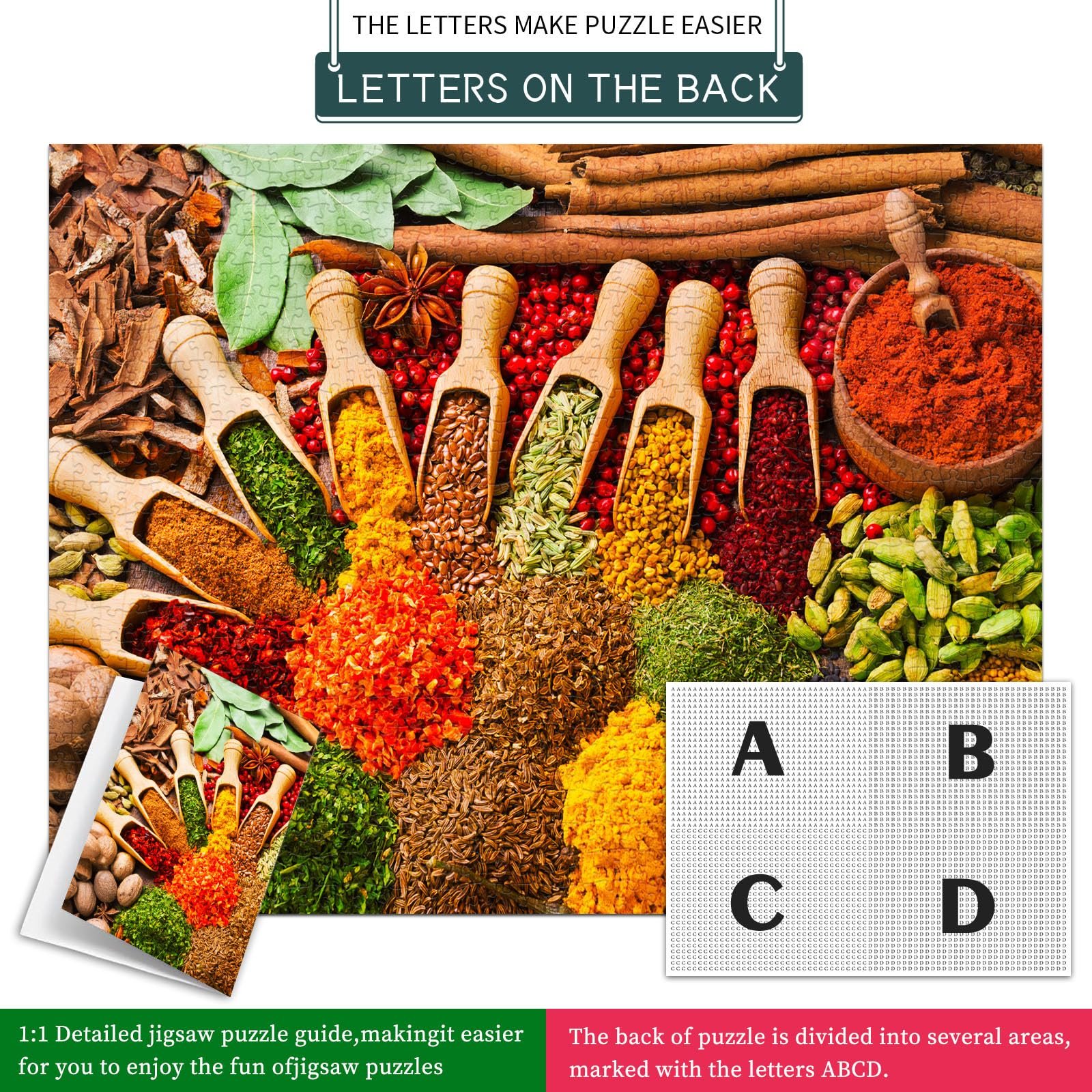 Пазл HUADADA Colourful Spices 1000 елементів, фото №7