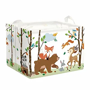 Купить Корзина для игрушек HUUMONSS Детская Лесные звери Складная для мальчиков девочек Большая - Фото 1 Корзина для игрушек HUUMONSS Детская Лесные звери Складная для мальчиков девочек Большая - Фото 1
