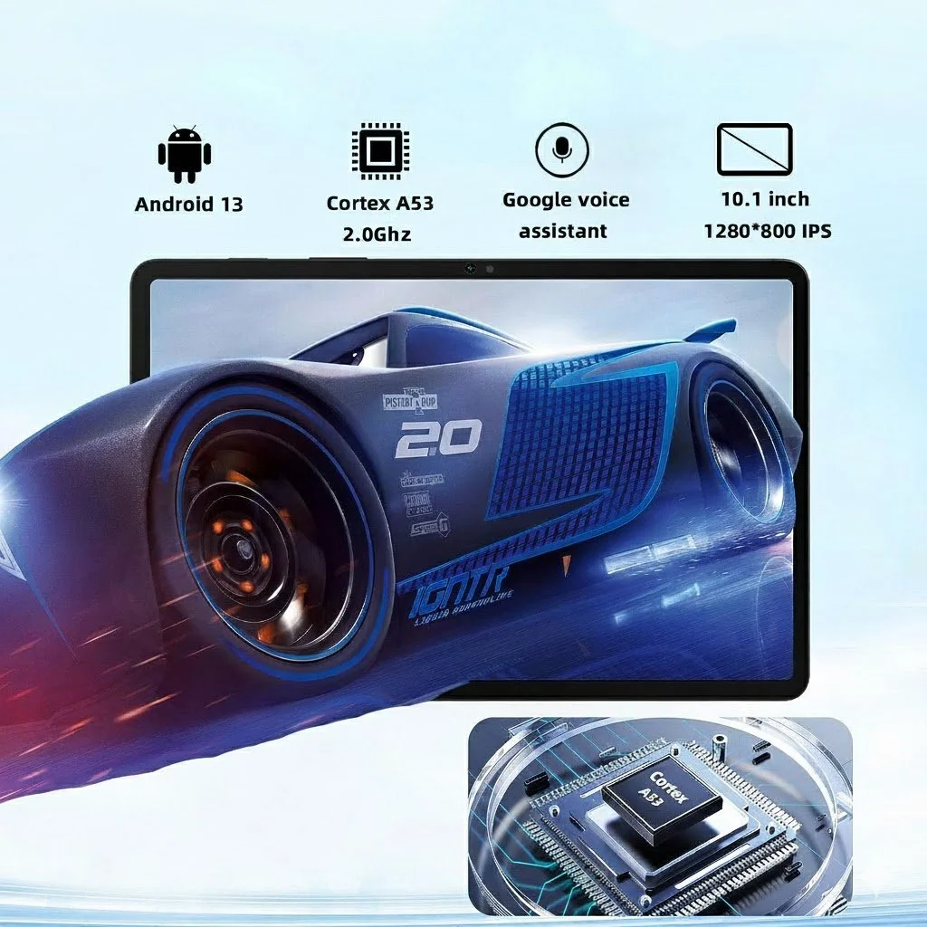 Планшет 10.1" OUZRS M2 10/128Gb Android 13 6000 mAh Чорний, фото №2