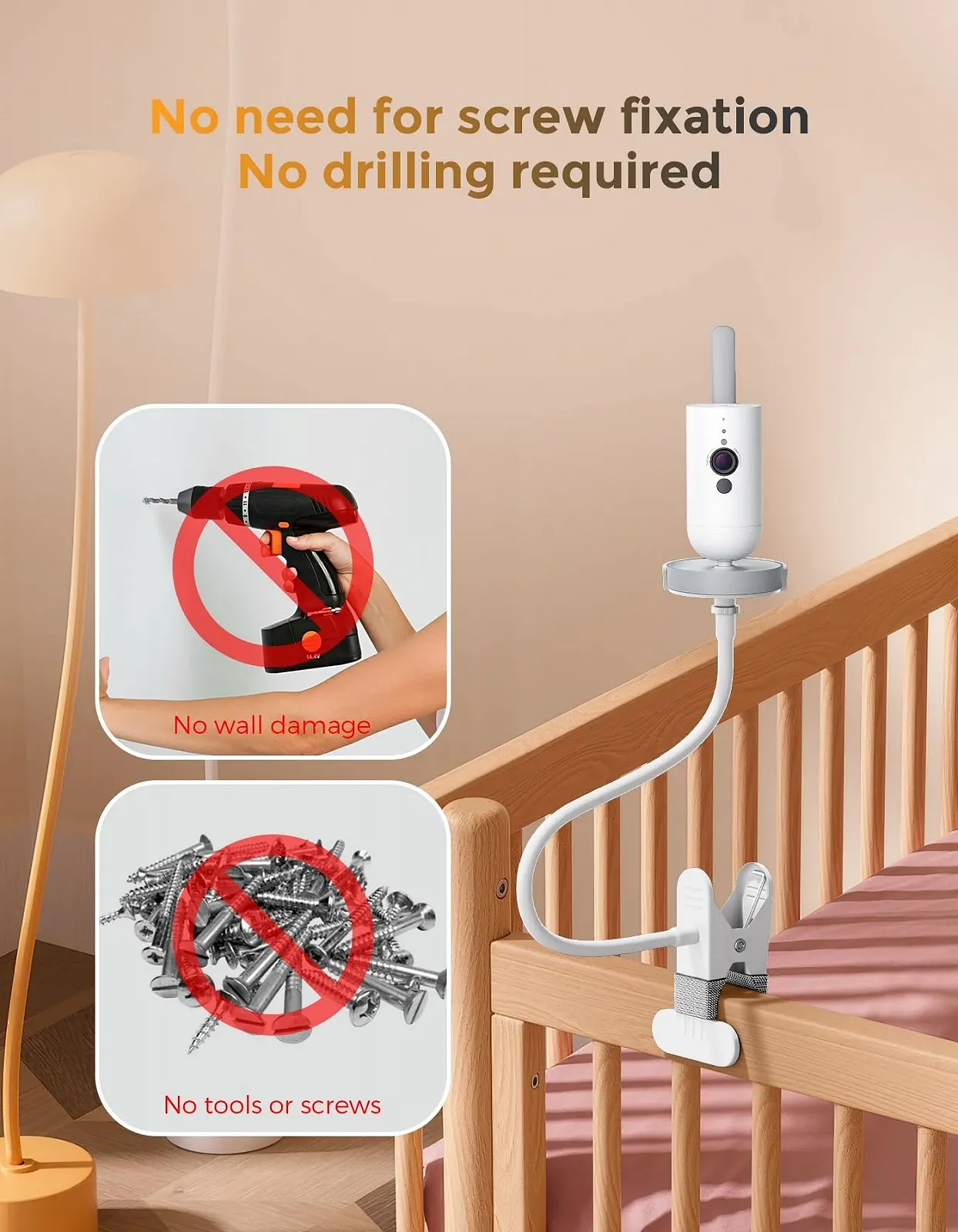 Тримач для відеоняні Philips Avent SCD923/26 SCD643/26 Flexible Mount Accessory, фото №3 Тримач для відеоняні Philips Avent SCD923/26 SCD643/26 Flexible Mount Accessory, фото №3
