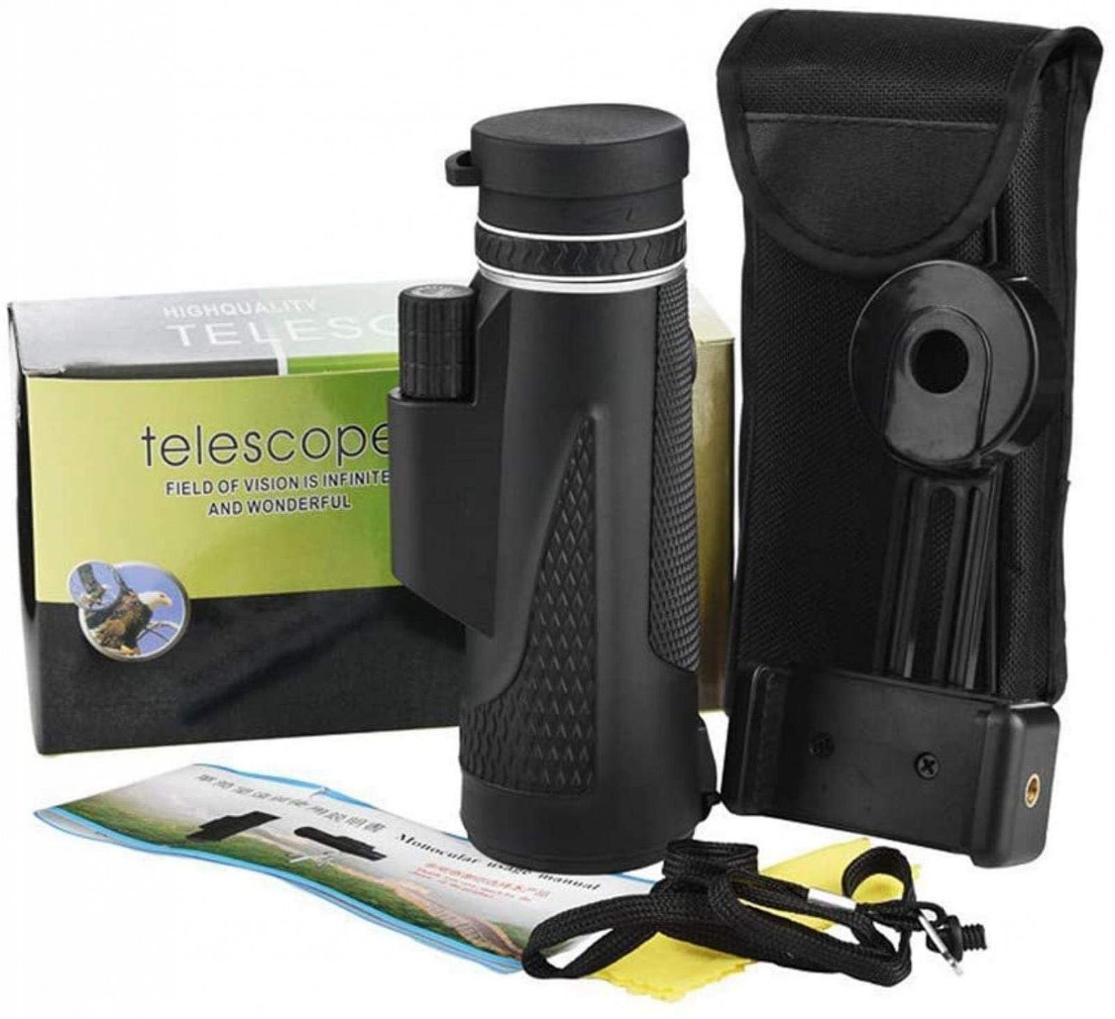 Монокуляр HZYDD 10X42 Classic з тримачем для телефону та штативом, фото №5