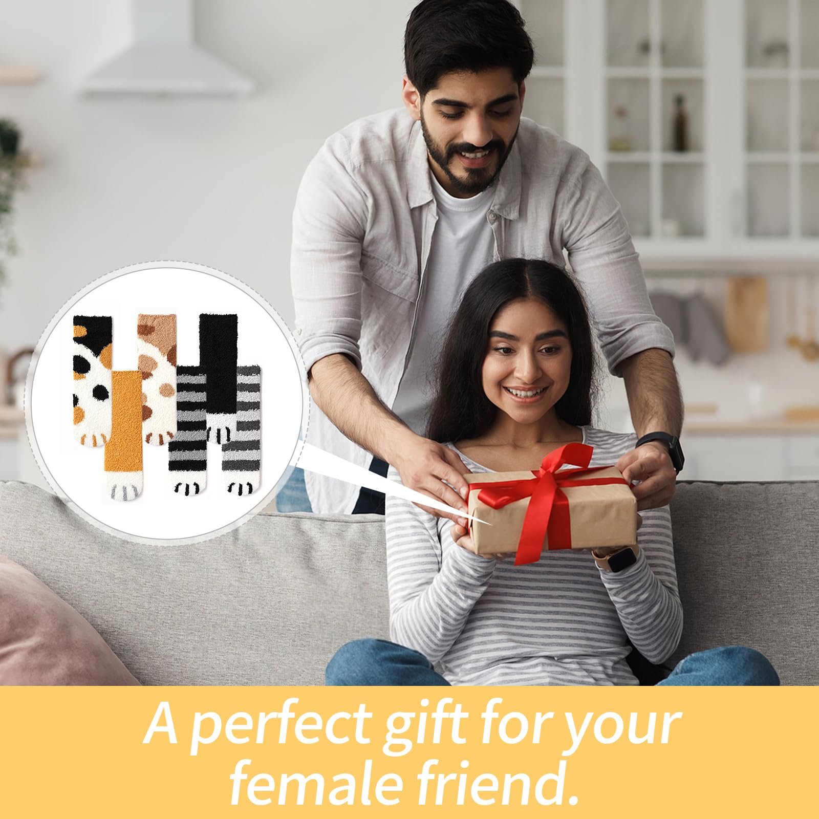 Носки Пушистые Кошачьи лапки (6 пар), фото №7