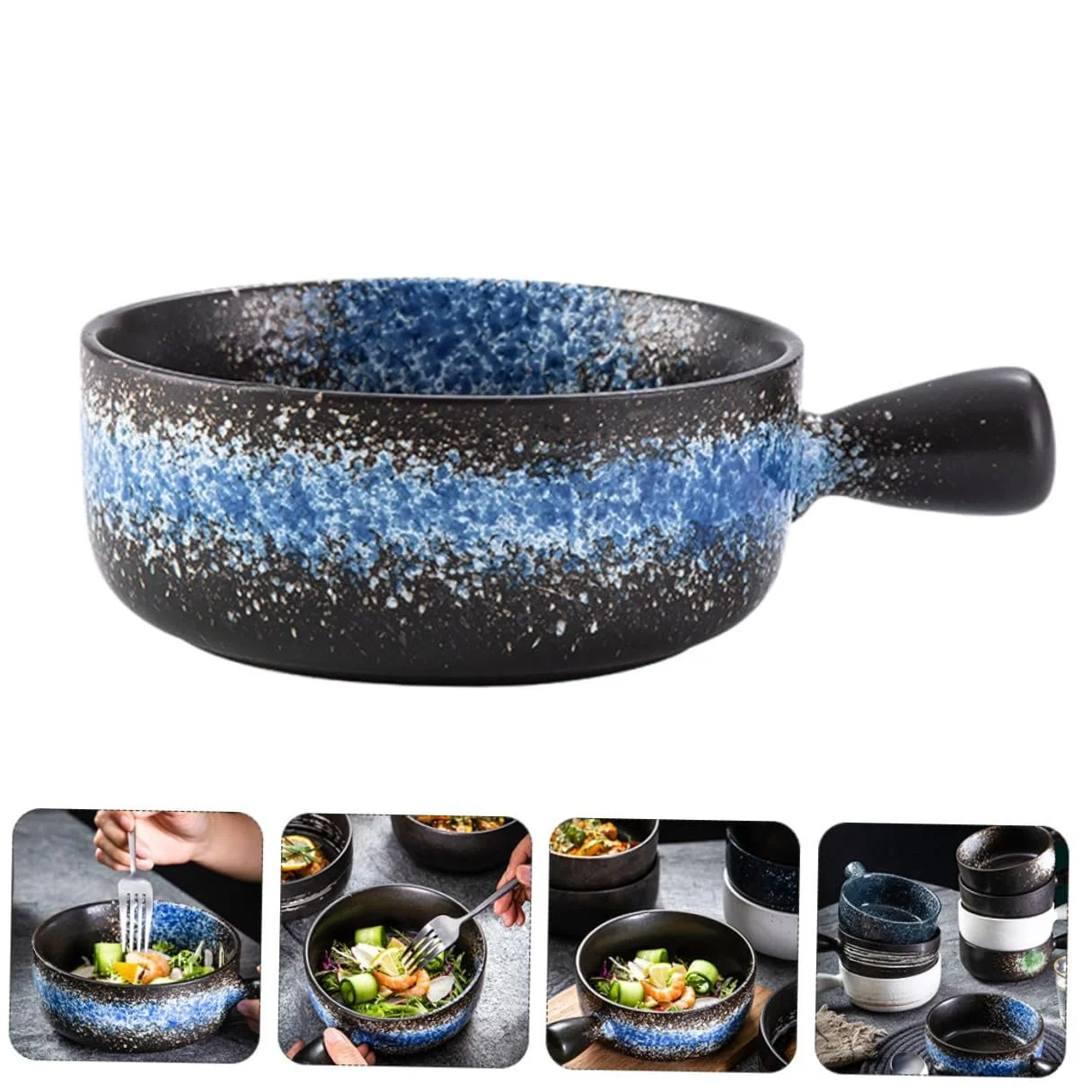 Форма для запікання VALICLUD керамічна з ручкою термостійка для тортів та супів, фото №7 Форма для запікання VALICLUD керамічна з ручкою термостійка для тортів та супів, фото №7