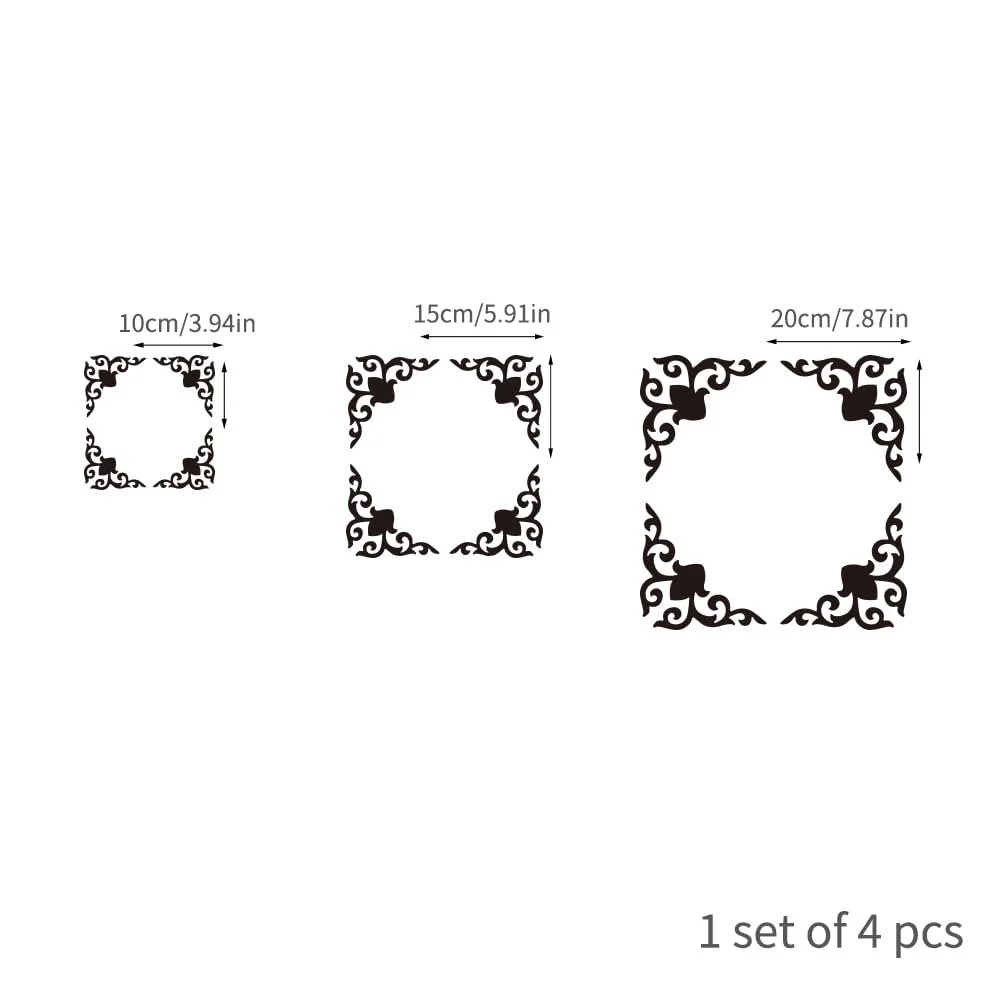 Наклейка на стіну Neukids Mirror Stickers Golden Hollow Flower Акрилова Золота 16 шт., фото №5