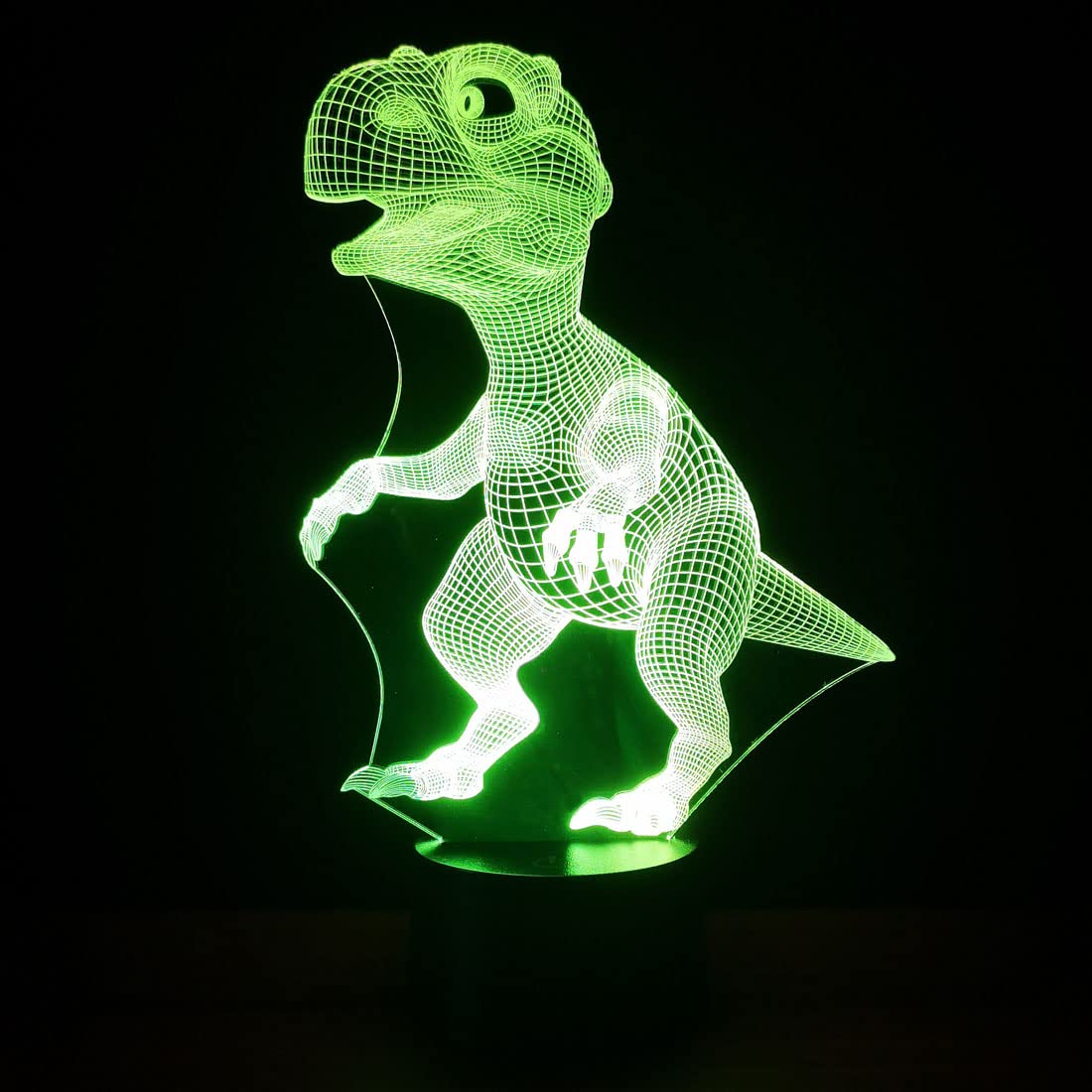 Нічник Comiwe 3D Dinosaur (A) Illusion LED, 16 кольорів з пультом, фото №2 Нічник Comiwe 3D Dinosaur (A) Illusion LED, 16 кольорів з пультом, фото №2