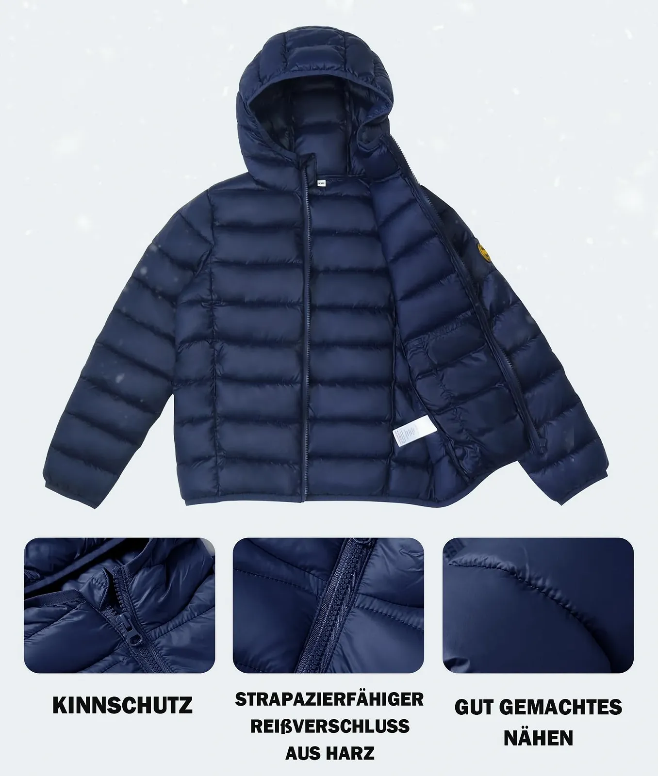 Зимова куртка для дівчаток та хлопчиків maoo garden Легка куртка з капюшоном, фото №6