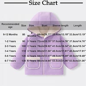 Детское пальто с капюшоном Осень и зима Утепленное пальто Теплые топы Плюшевая куртка для мальчиков и девочек Зимнее детское толстое пальто Идеально подходит для повседневной жизни и отдыха (9 месяцев - 7 лет) synthetic.ua - Фото 1
